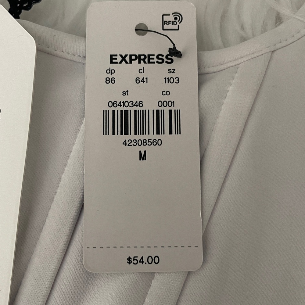 Express White Body Contour Top - Picture 5 of 5